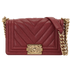 Small Boy, &pound;1,950, Handbags, Burgundy, Caviar Leather, Front view